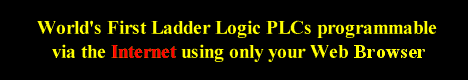 World's first Ladder Logic PLC programmable via the Internet using only a web-browser!!